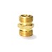 Brass Double Nipple Hex Adapter Male Connector Compression Fittings.
